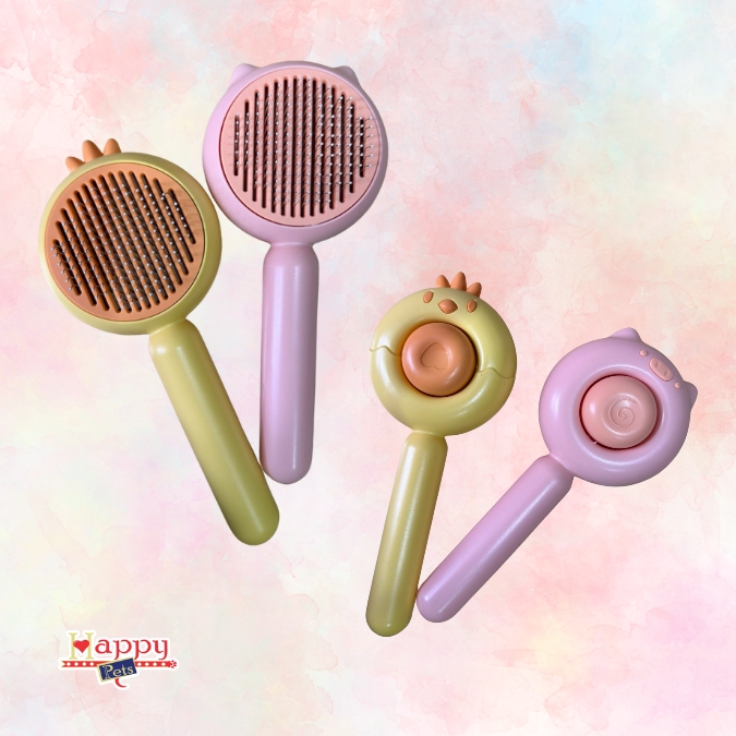 Cepillo Cerdas metalicas Botón Limpieza Automática Animales