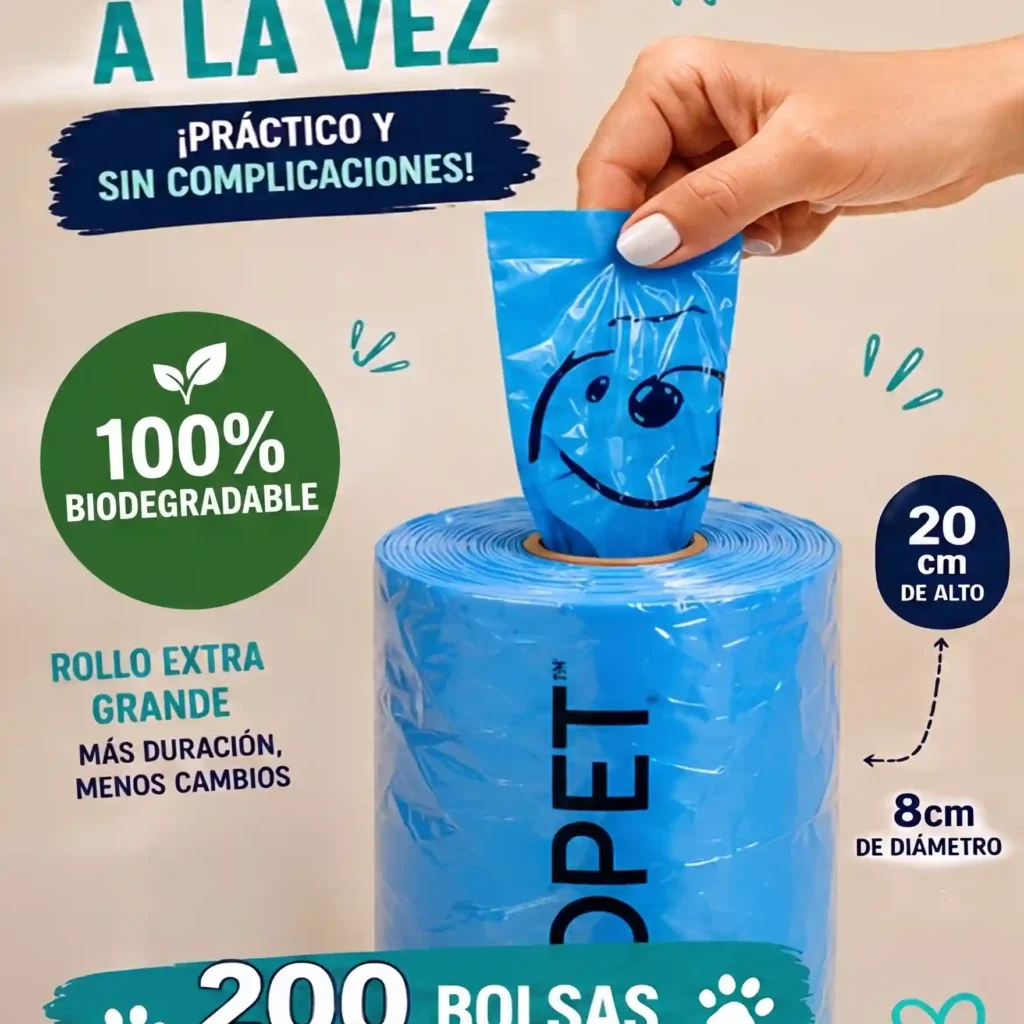Rollos De Bolsas grandes Para Popo x 200uni , Poopet - Image 3
